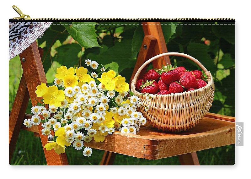 Still Life Zip Pouch featuring the photograph Still Life #5 by Mariel Mcmeeking