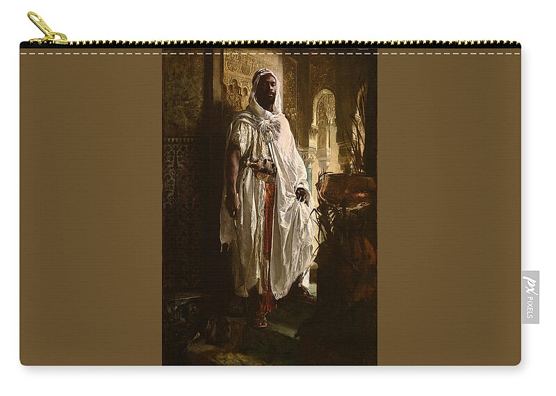 Eduard Charlemont Carry-all Pouch featuring the painting The Moorish Chief by Eduard Charlemont
