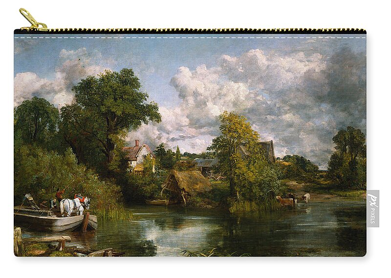 The White Horse The White Horse By John Constable Carry-all Pouch featuring the painting The White Horse by John Constable
