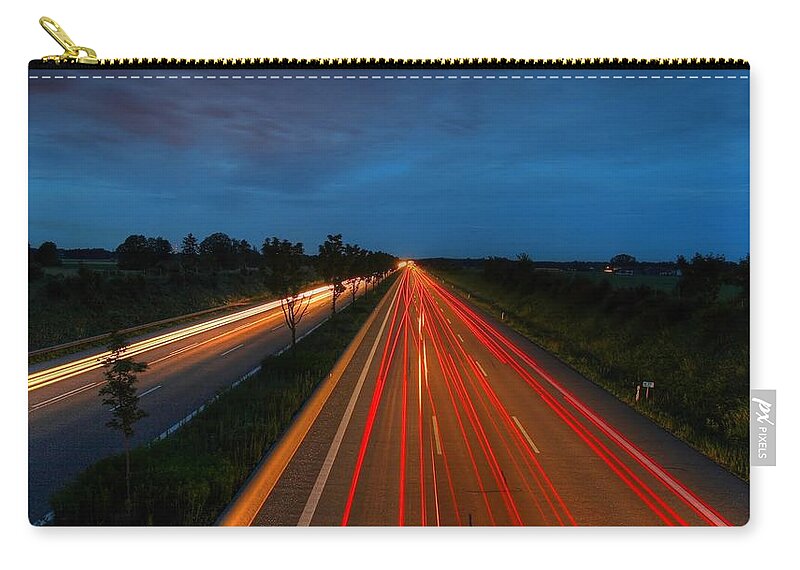 Time-lapse Zip Pouch featuring the photograph Time-lapse #5 by Jackie Russo