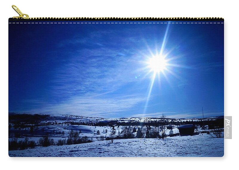Valdres Zip Pouch featuring the photograph Winter Scenery #5 by Takaaki Yoshikawa