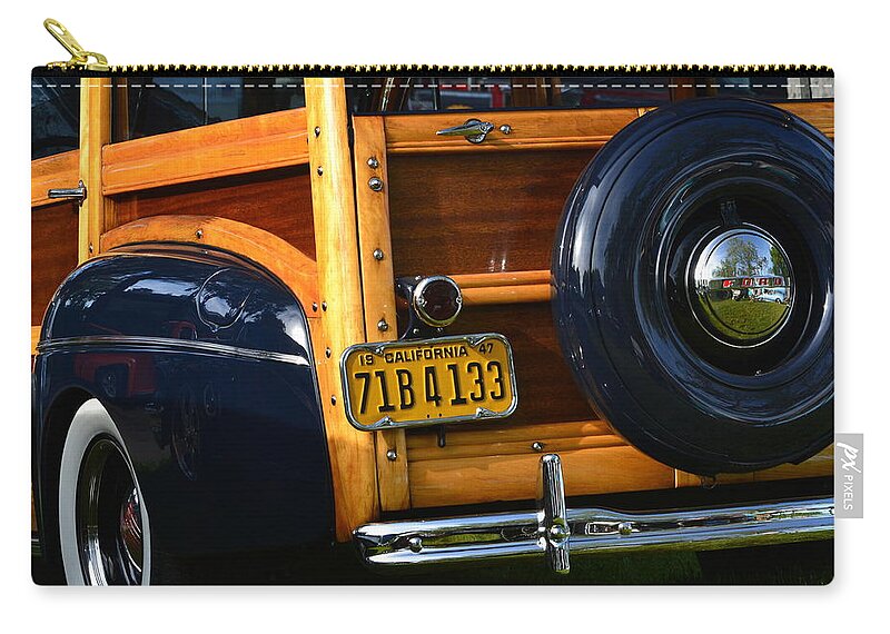  Zip Pouch featuring the photograph Woodie #30 by Dean Ferreira