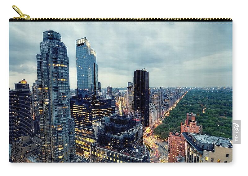 City Zip Pouch featuring the photograph City #50 by Mariel Mcmeeking