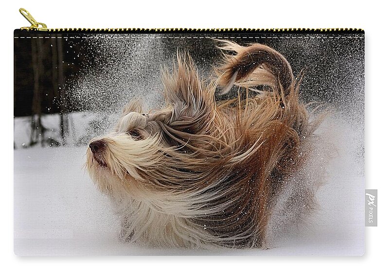 Dog Zip Pouch featuring the photograph Dog #54 by Jackie Russo