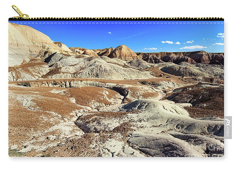 Arizona Zip Pouch featuring the photograph Arizona Petrified Forest #6 by Raul Rodriguez