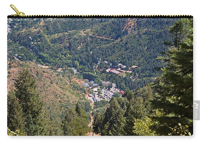 Pikes Peak Zip Pouch featuring the photograph Manitou Springs Pikes Peak Incline #6 by Steven Krull