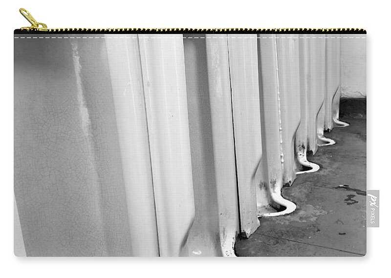 Art Zip Pouch featuring the photograph 6 Urinals by Rob Hans