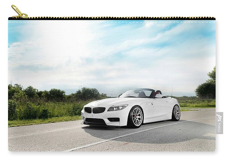 Bmw Zip Pouch featuring the photograph Bmw #7 by Jackie Russo