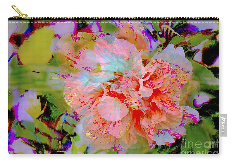 Hibiscus Zip Pouch featuring the photograph 72- Hibiscus Dream by Joseph Keane