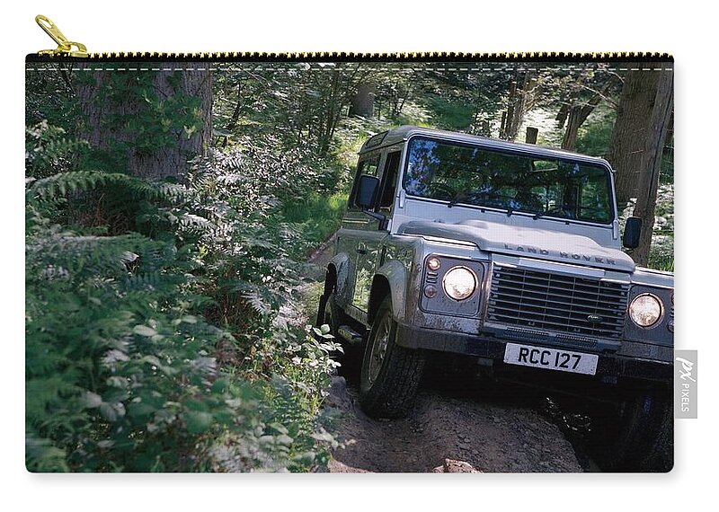 Land Rover Defender Zip Pouch featuring the photograph Land Rover Defender #8 by Mariel Mcmeeking