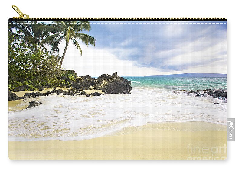 Paako Beach Zip Pouch featuring the photograph Paako Beach Makena Maui Hawaii #9 by Sharon Mau