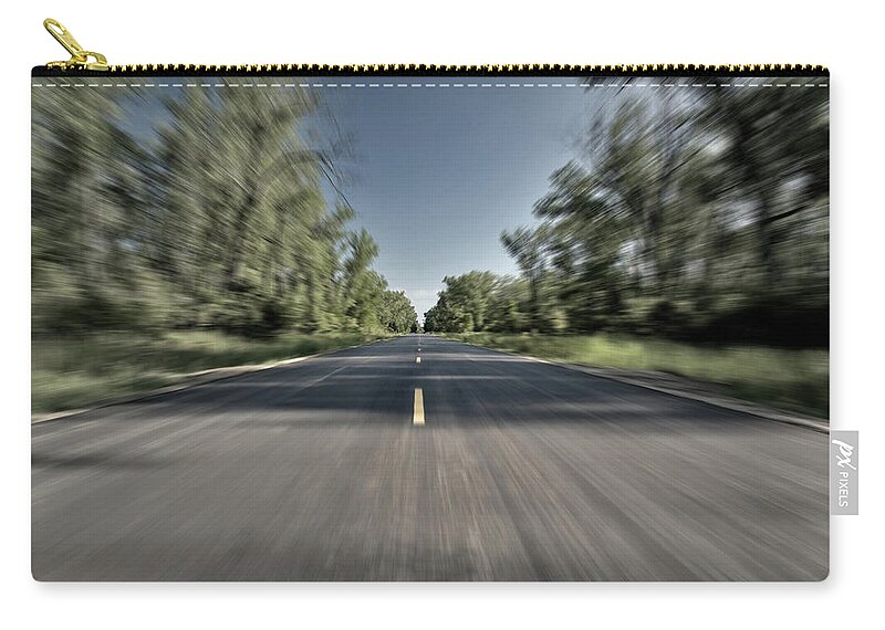 Road Zip Pouch featuring the photograph Road #8 by Jackie Russo