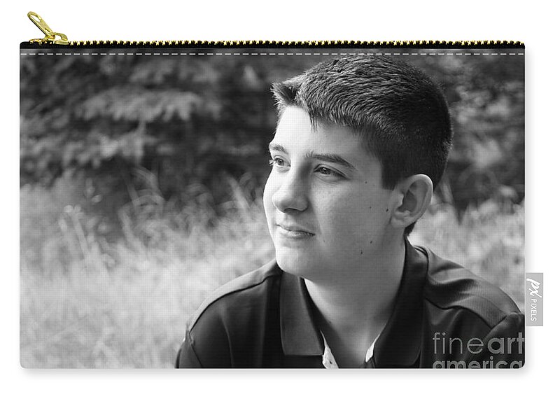  Zip Pouch featuring the photograph 8305bw by Mark J Seefeldt
