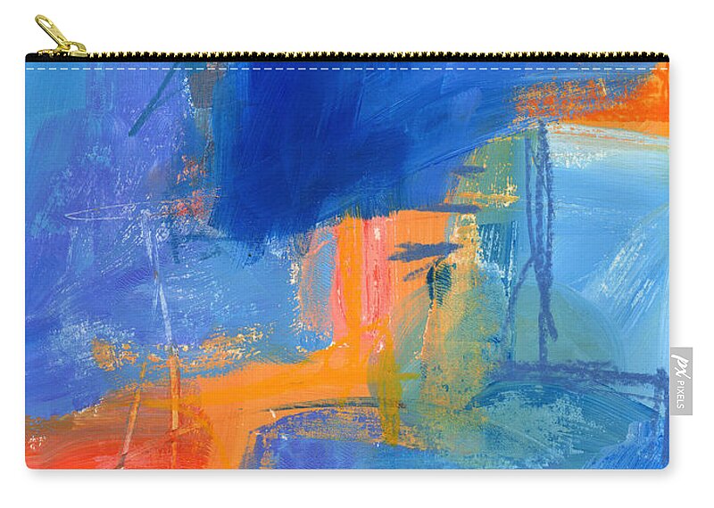 Painting Zip Pouch featuring the painting 89/100 by Jane Davies