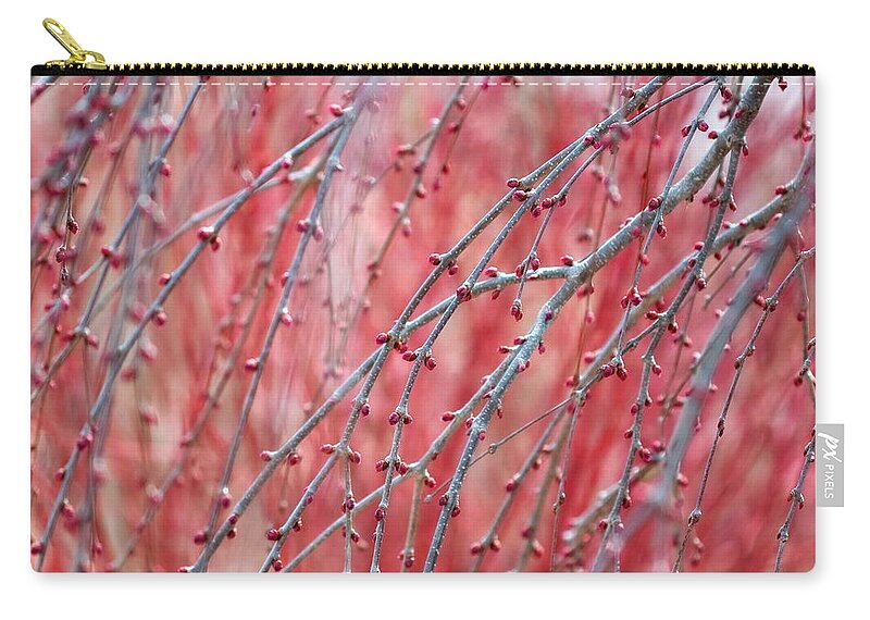 Blossom Zip Pouch featuring the digital art Blossom #9 by Maye Loeser