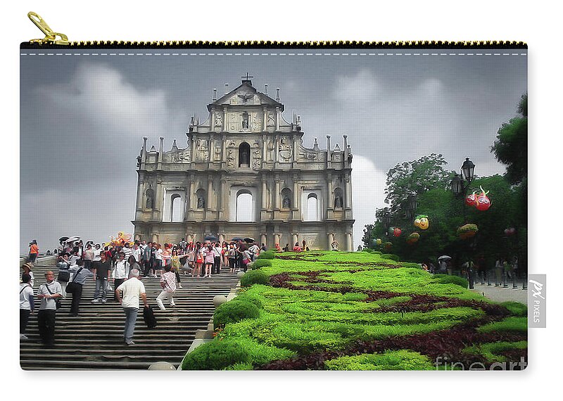 China Zip Pouch featuring the photograph Discovering China #10 by Marisol VB