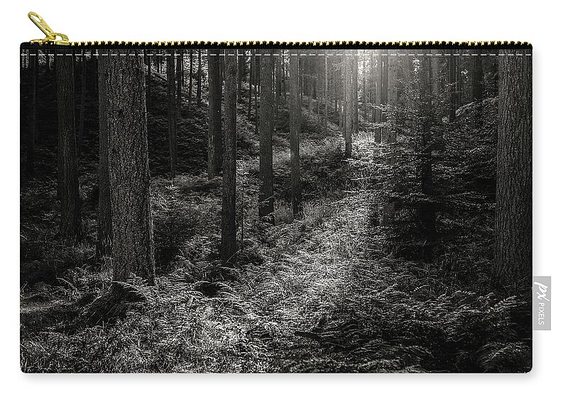 Forest Zip Pouch featuring the photograph Forest #9 by Elmer Jensen