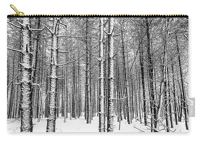 16-35 Zip Pouch featuring the photograph Spring Snow #9 by Robert Clifford