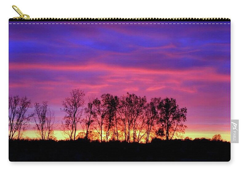 Sunset Zip Pouch featuring the photograph Sunset #9 by Mariel Mcmeeking