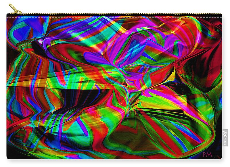  Original Contemporary Zip Pouch featuring the digital art A-78 by Phillip Mossbarger