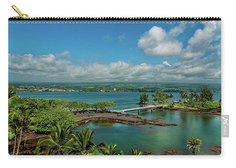 Christopher Holmes Photography Carry-all Pouch featuring the photograph A Beautiful Day Over Hilo Bay by Christopher Holmes
