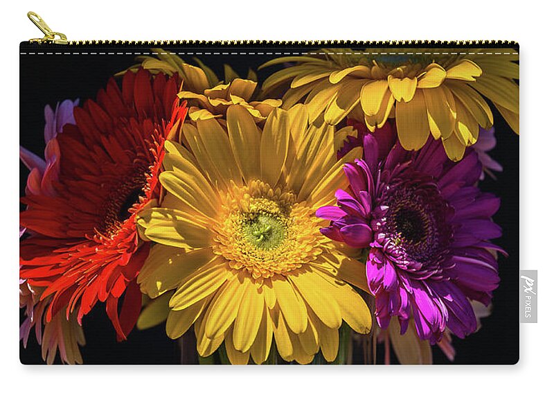 Flowers Zip Pouch featuring the photograph A Beautiful Reunion by Penny Meyers
