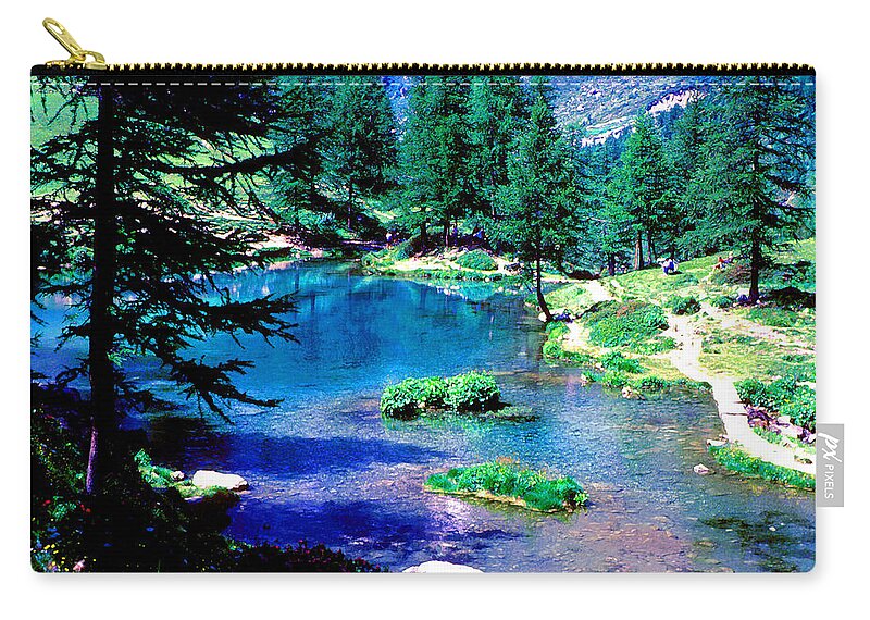 Jigsaw Puzzle Zip Pouch featuring the photograph A Bit of Heaven by Carole Gordon