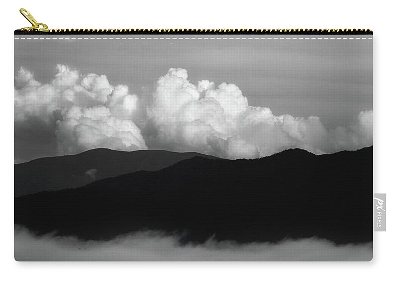 Smoky Mountains Carry-all Pouch featuring the photograph A Black And White Day by Mike Eingle