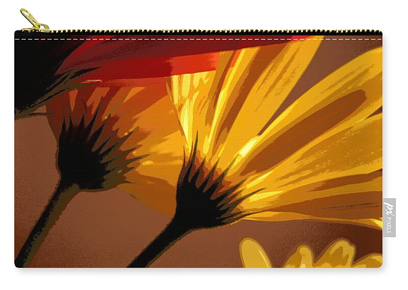 Flower Zip Pouch featuring the photograph A Bunch of Beauties by Julie Lueders 