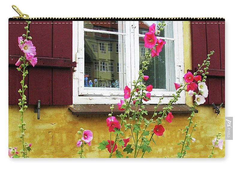 Window Carry-all Pouch featuring the photograph A Cheerful Window by Ted Keller