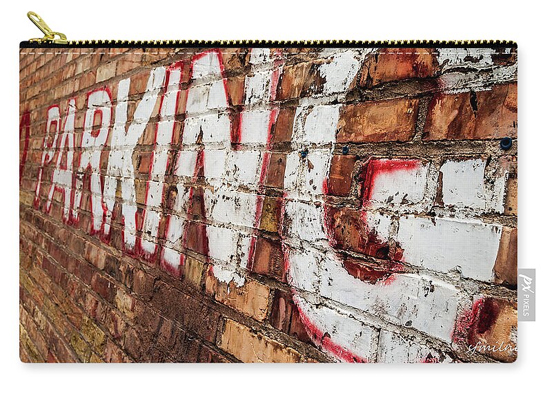 Urban Zip Pouch featuring the photograph A Clear Message by Steven Milner