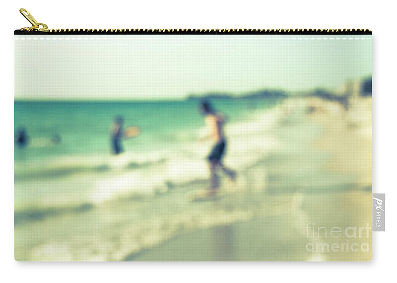 Beach Carry-all Pouch featuring the photograph a day at the beach III by Hannes Cmarits