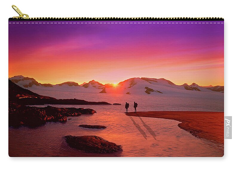 The Walkers Zip Pouch featuring the photograph A Far-Off Place by The Walkers