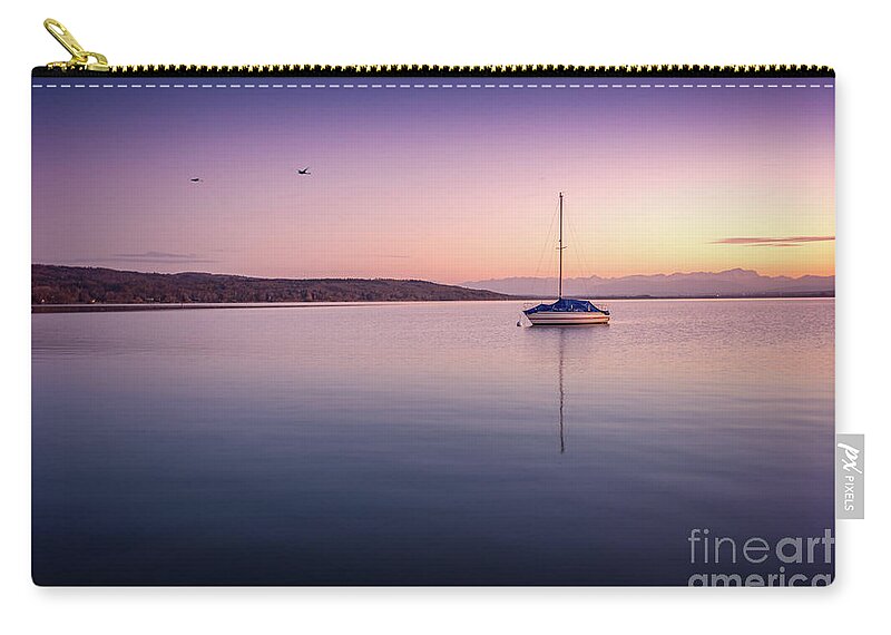 Ammersee Carry-all Pouch featuring the photograph A Fragile Moment by Hannes Cmarits