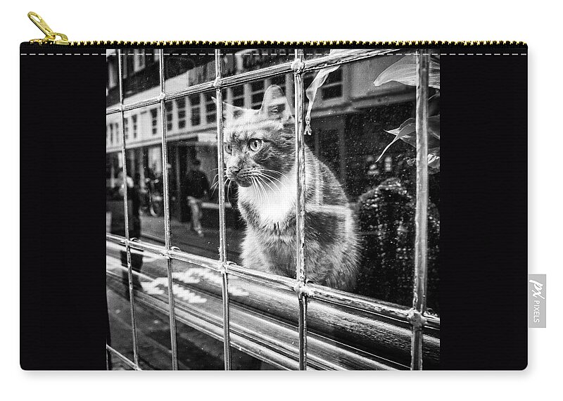 Europe Zip Pouch featuring the photograph A Friend I Met While Street-shooting by Aleck Cartwright