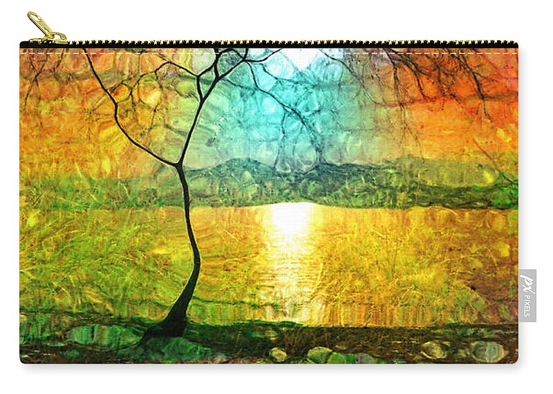 Tree Zip Pouch featuring the photograph A Light Like Love by Tara Turner