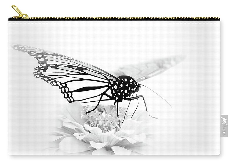 Light Touch Zip Pouch featuring the photograph A Light Touch - Butterfly by Nikolyn McDonald
