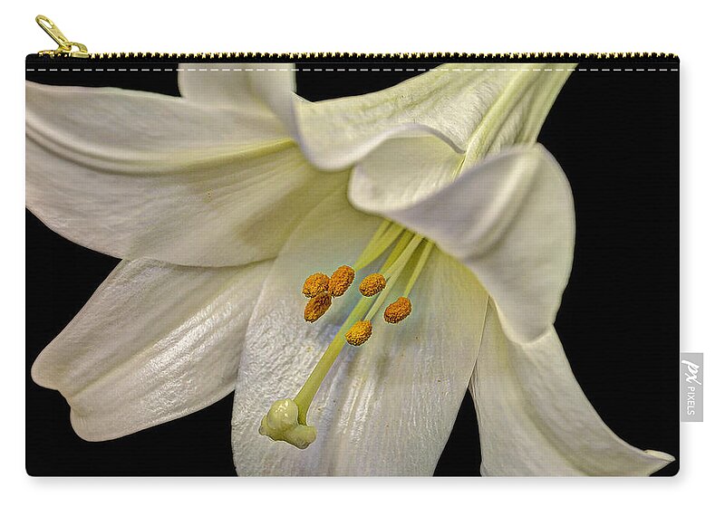 Easter Zip Pouch featuring the photograph A Lily for Easter by Deborah Klubertanz