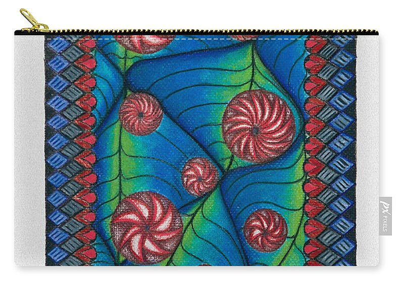 Blue Zip Pouch featuring the photograph A little experiment by Teri Schuster