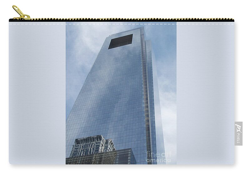 Philadelphia Zip Pouch featuring the photograph A Long Way Up by Ann Horn