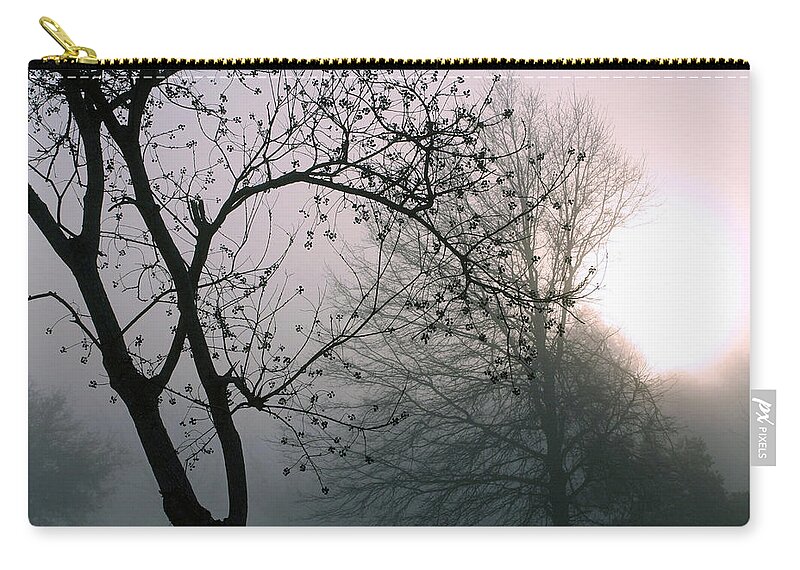 Sunrise Zip Pouch featuring the photograph A Mississippi Sunrise by Cora Wandel