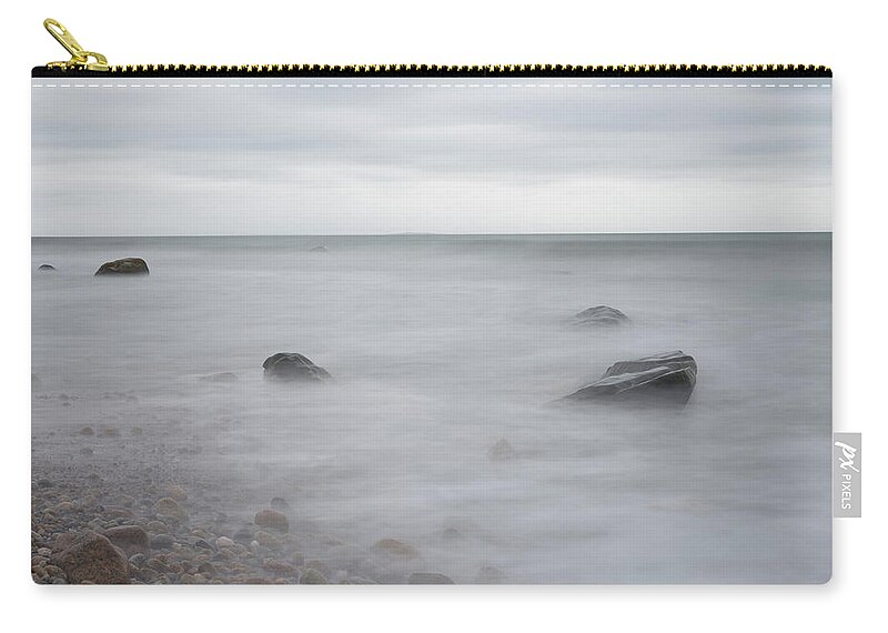 Andrew Pacheco Zip Pouch featuring the photograph A Moment in Time on The Beach by Andrew Pacheco