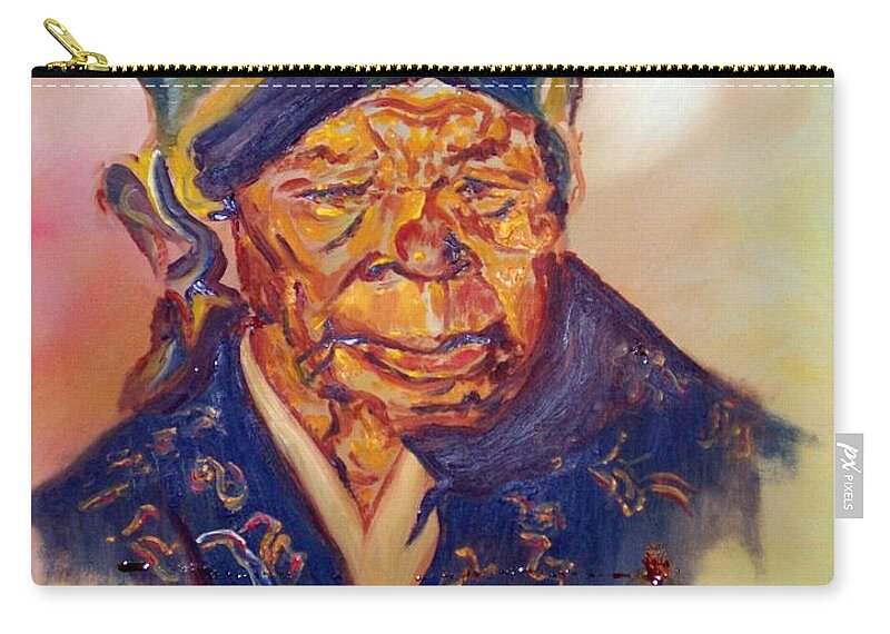Art African American Zip Pouch featuring the painting A Mothers Pride by Raymond Doward