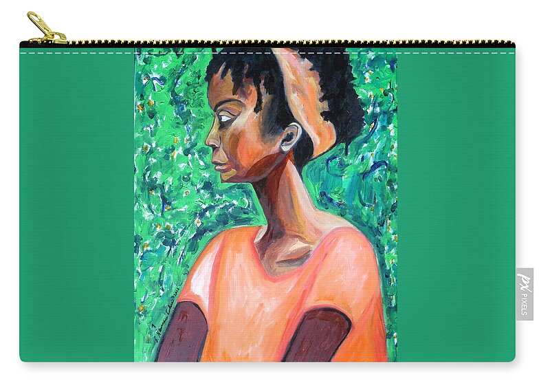 A New Queen Of Sheba Zip Pouch featuring the painting A New Queen of Sheba by Esther Newman-Cohen