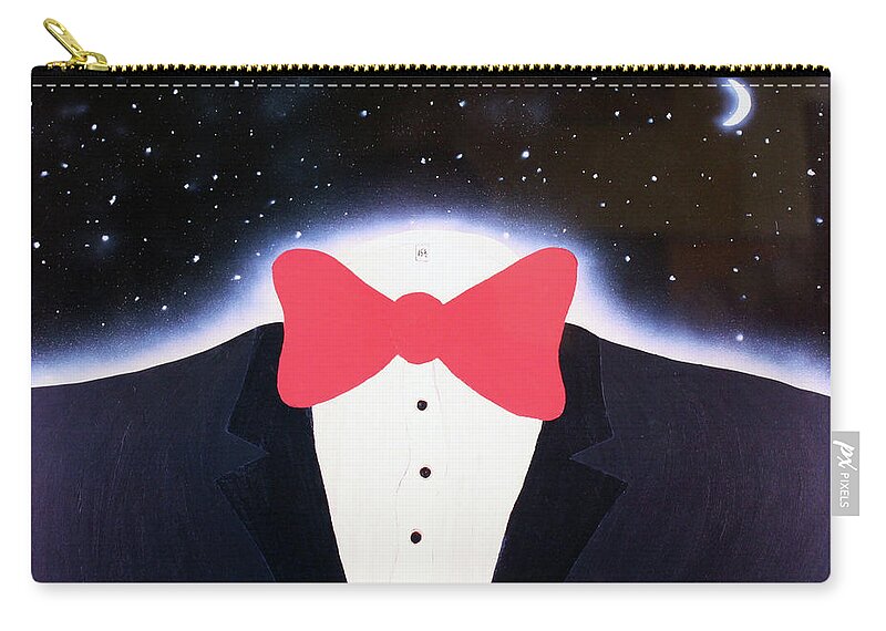 Surrealism Zip Pouch featuring the painting A Night Out With The Stars by Thomas Blood
