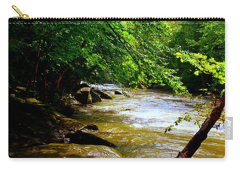 A Peaceful Place Zip Pouch featuring the photograph A Peaceful Place by Lisa Wooten