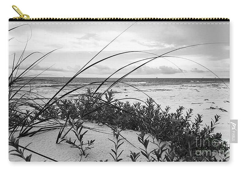 Beach Zip Pouch featuring the photograph A Quiet Place by Rachel Hannah