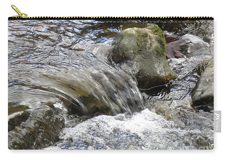 River Zip Pouch featuring the photograph A River runs through it by Anita Adams