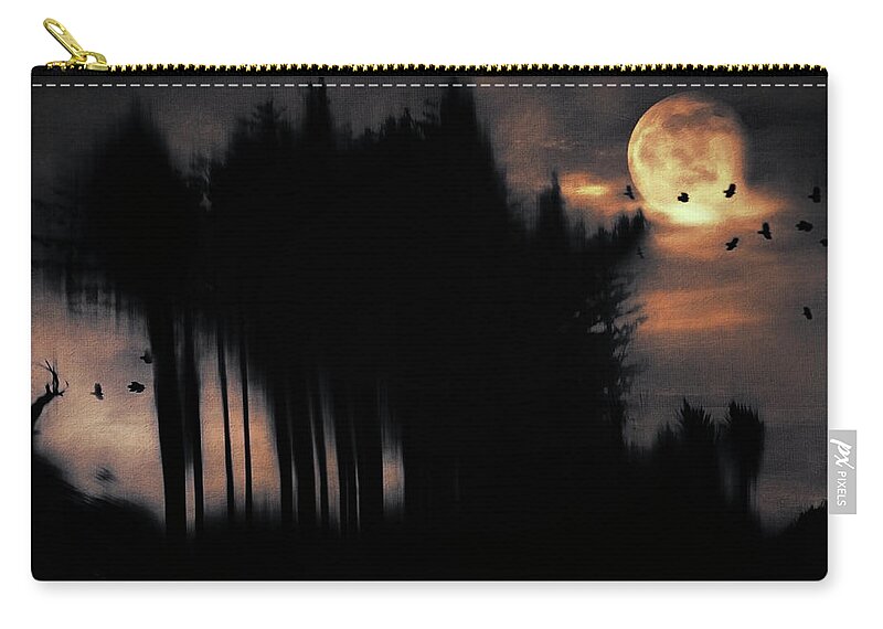 County Kerry Zip Pouch featuring the photograph a storm on the Dingle by Cybele Moon