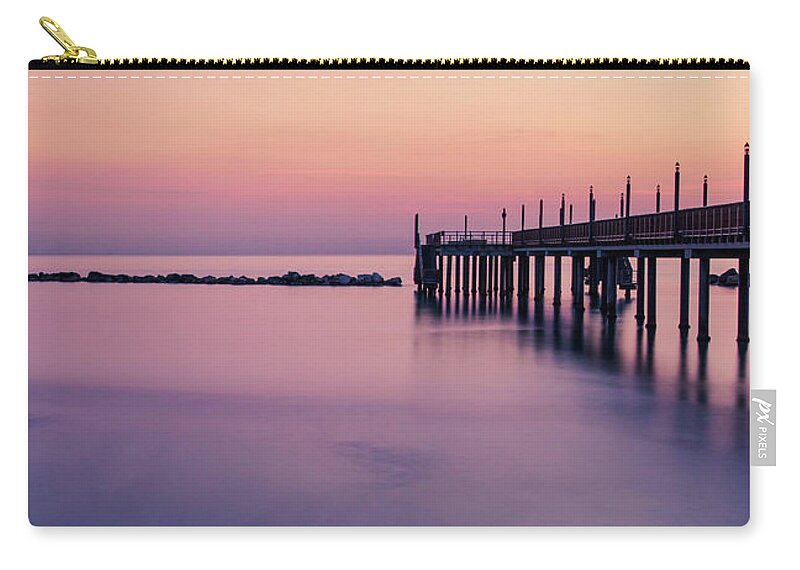 Sea Zip Pouch featuring the photograph A sunrise dream by AM FineArtPrints